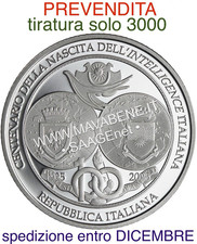 ITALY 2025 ITALIAN INTELLIGENCE COIN 5 EURO SILVER PROOF issue only 3000