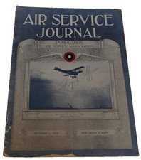 WWI US Army Air Service Journal Association Published Oct 3, 1918 Magazine 12x9