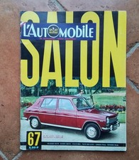 Revue l'Automobile Spécial  Salon 1967  N°258 avec supplément sport Mécanique