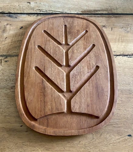 Planche découper bois teck - à,