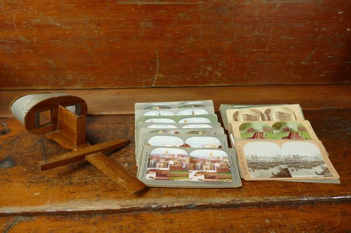 Antique stereoscope c1896 the - stereoscope,