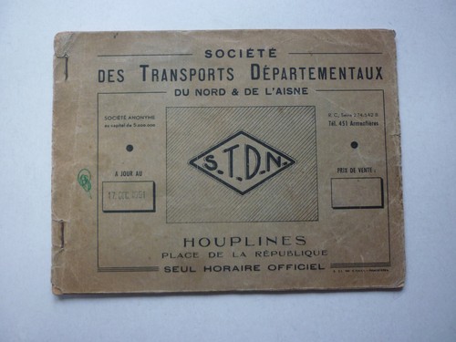 Livret horaires transports