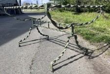 Coffee table wrought iron patina 19th century old garden terrace shipped without glass