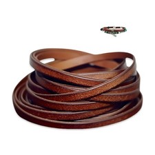 Lanière Cuir Marron 5 mm