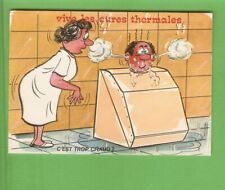 ALEXANDRE postcard ILLUSTRATOR drawing humor THERMAL CURES tank