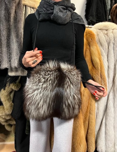 Sac fourrure renard - sac,