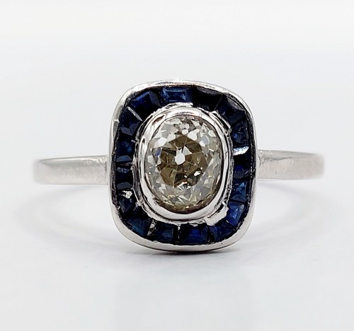 Bague art deco platine - deco, diamant