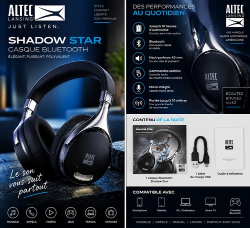 Casque bluetooth altec - 🎧,