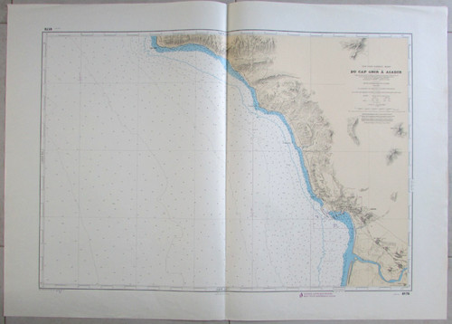Carte marine côte ouest - marine,