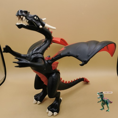 Playmobil dragon géant noir - playmobil, géant-noir