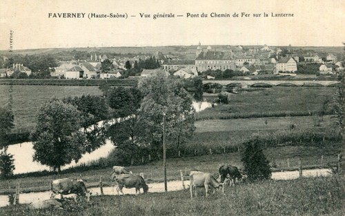 Carte faverney vue - vue, générale