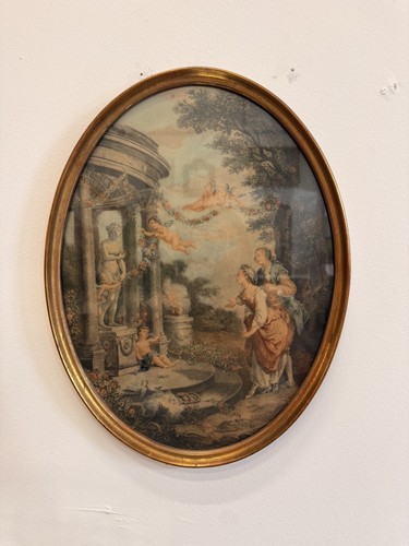 Gravure ancienne scène