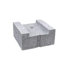 Bloc 25 x 25 pour le ballast en béton 5ème 6ème rangée