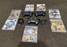 (3) OFFICIAL SONY Playstation 3 (PS3) Sixaxis Wireless Controllers Black!