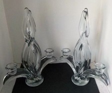 Paire de Bougeoirs à 2