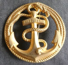 Craft Rope Beret Badge - Marine Troops - Rare - REF 5953