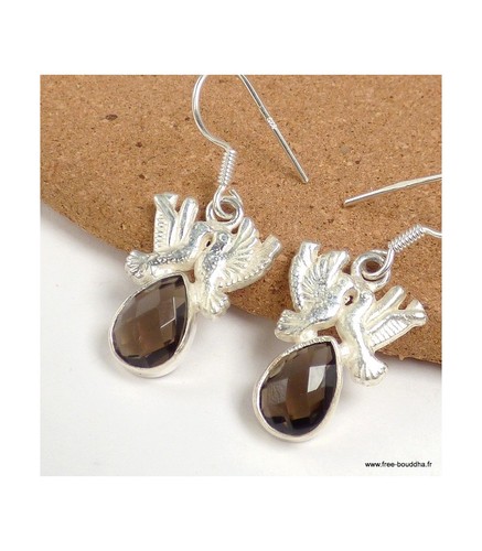 Boucles oreilles quartz - boucles,