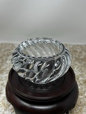 BACCARAT Crystal BAMBOUS Swirl Votive Candlestick Candle Holder Signed