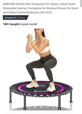 DARCHEN 40-Inch (450 Lb) Mini  Indoor Trampoline 