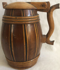 CHOPE A BIERE BOIS FORME TONNEAU TYROL FORET NOIRE ART POPULAIRE 