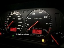 VW Golf 3 VR6 speedometer with tank warning light only here blue red white LED Vento