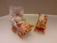 Sylvanian Families - Les Jumeaux Lapin Chocolat et Poussette Double #5018 #4460