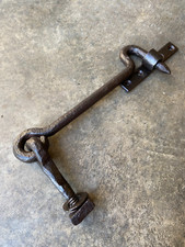 Ancien crochet 26,4 cm, en fer pour porte volet grille,ferrure serrure penture