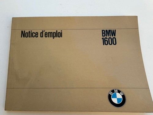 Bmw 1600 notice - 1600, manuel