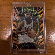2023-24 Panini Select - Mezzanine Level Jaylen Brown #379 Tiger Stripes Prizm