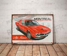 Plaque métal vintage alfa