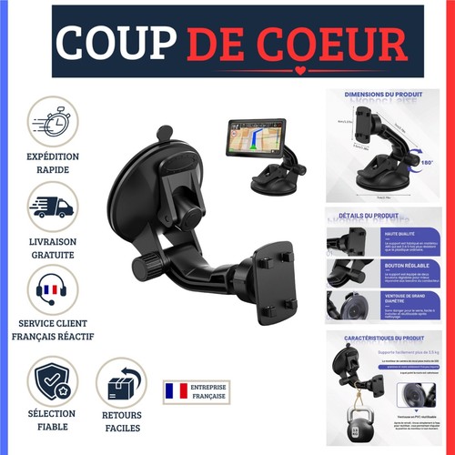Support gps voiture ventouse - support,
