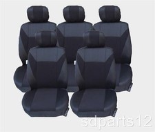 5 x HOUSSES COUVRE SIEGÈS NOIR POUR FIAT ULYSSE FORD GALAXY (5 PLACES)