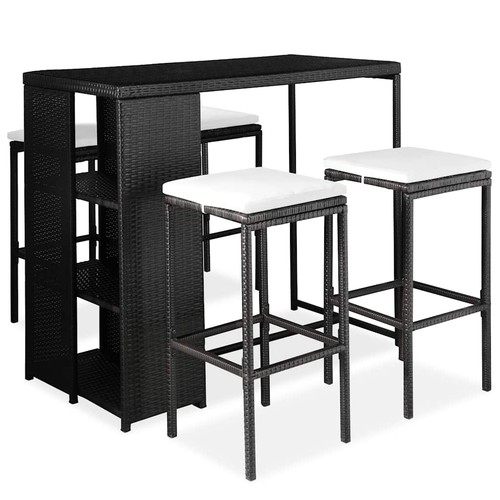 Meuble bar jardin 5 pcs - de, de