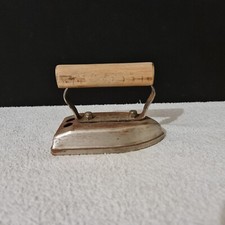 Antique Metal Iron and Wooden Handle - XXe