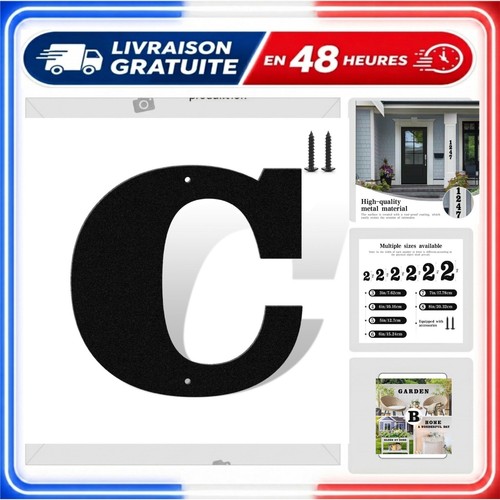 Numéros maison métal - numéros, de