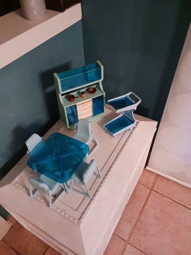 Cuisine bleue barbie vintage - bleue,