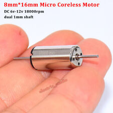 Mini 8mm Coreless Motor DC6V-12V High Speed Dual 1mm Shaft HO Rail Train Toy Car