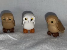 Playmobil lot of 3 owls owls forest tree zoo birds animals