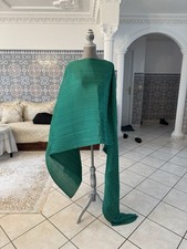 PLEATS PLEASE ISSEY MIYAKE PP54-AD201 Long Dress Madame-T Cape Shawl Poncho RARE