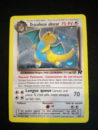Carte pokémon dracolosse - carte,