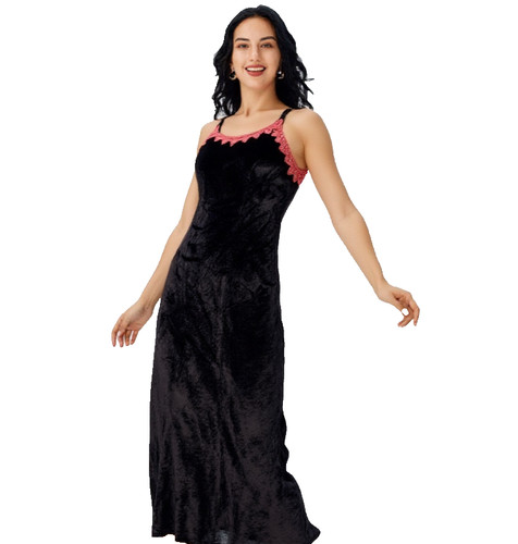 Robe maxi velours - robe, en