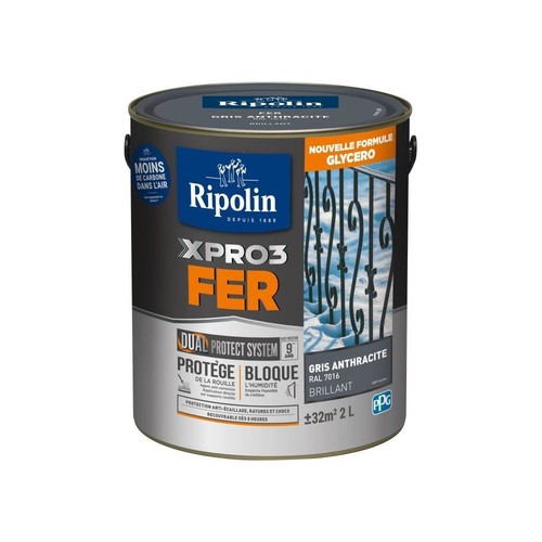 Peinture fer ripolin 7016 - peinture,