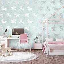 Papier Peint Enfant Licornes