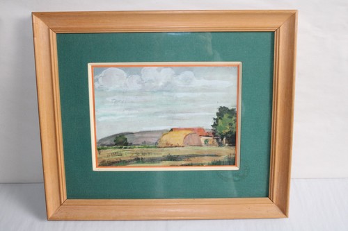 Ancien tableau dessin - dessin, gouache