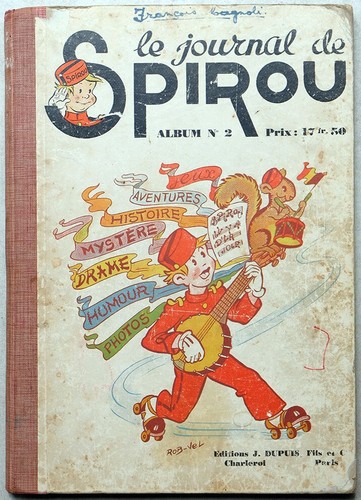 Spirou album reliure - spirou, /