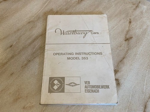 Wartburg 353 operating - wartburg,