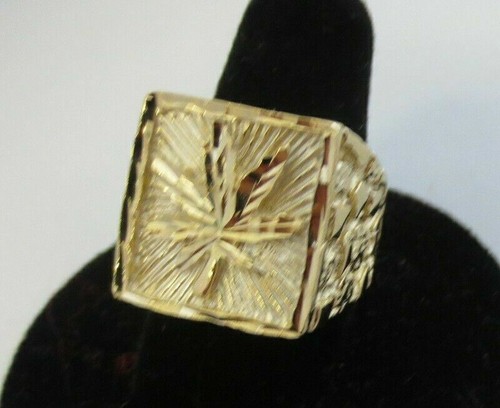 Bague feuille pot en - feuille,