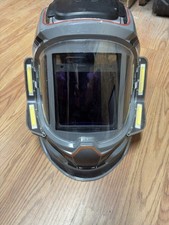 Welding Helmet with 4 LED Light, Panoramic Large Viewing Screen 3.94"X3.74" T...