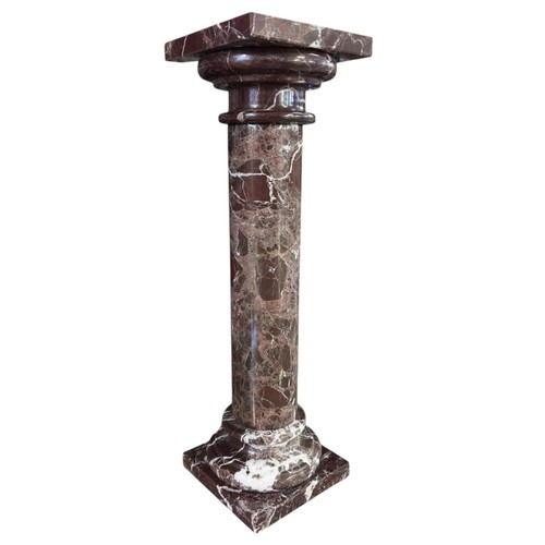 Colonne marbre rouge - colonne,