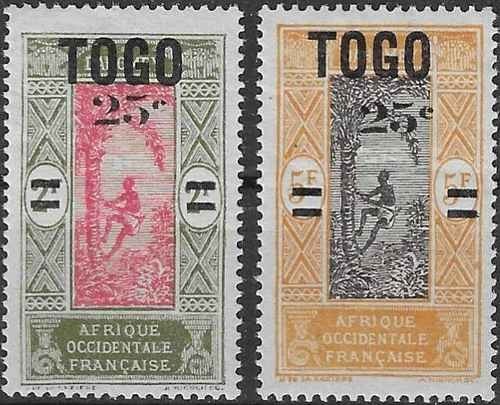 Timbres togo - togo, (colonies